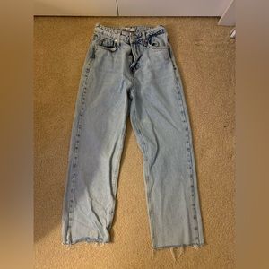 Zara light wash jeans short